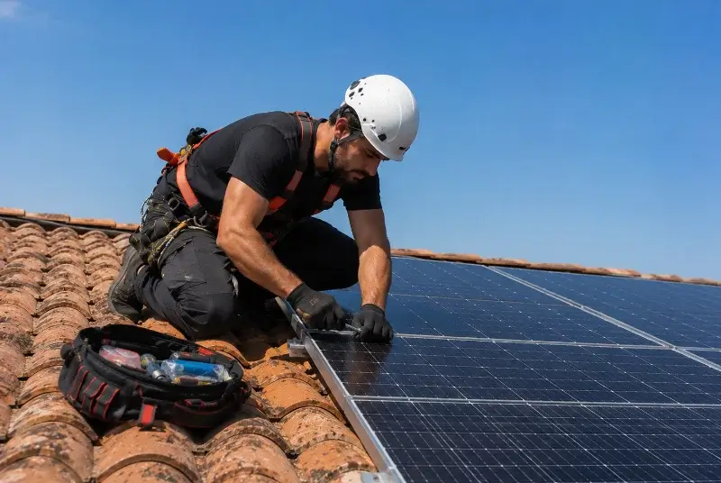 Maintenance et monitoring de panneaux solaires à Orist